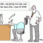 cartoon about the dangers of overwork