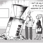 Cartoon outlining the difficulties of risk assessment